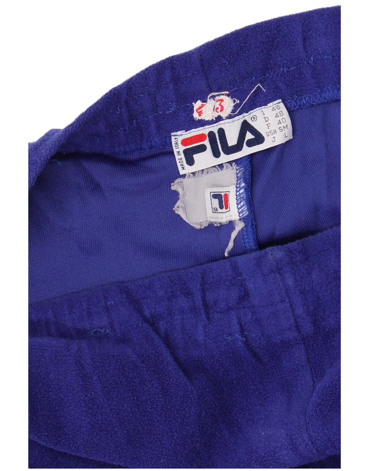 FILA Mens Fleece Tracksuit Trousers IT 48 Medium  Blue