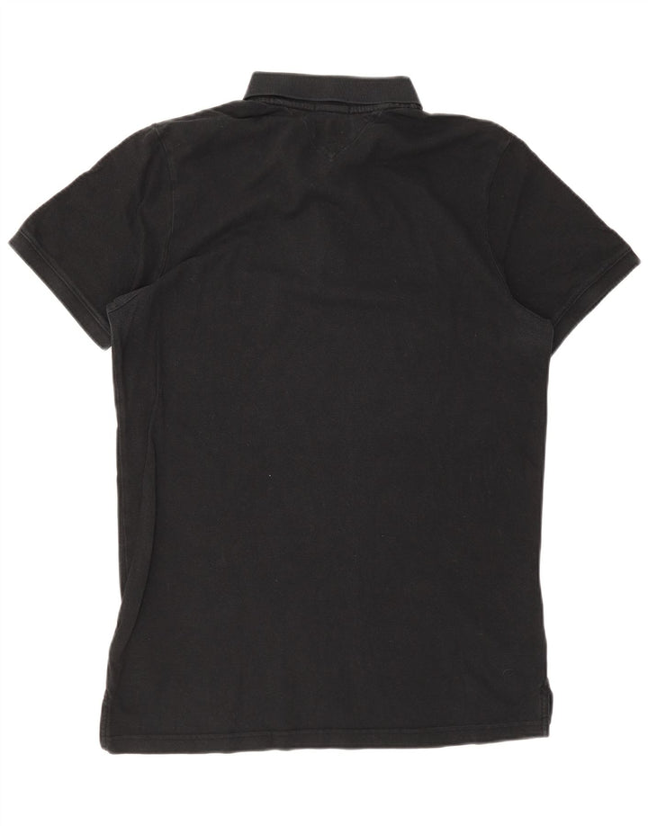 Tommy Hilfiger Mens Polo Shirt XL Black Cotton