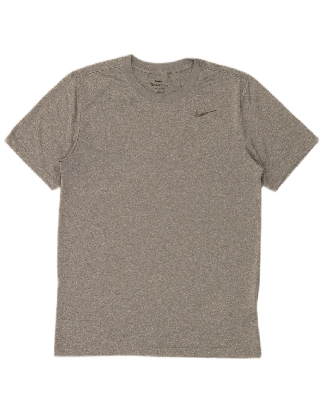 Nike Mens Dri Fit T-Shirt Top Small Grey Flecked Polyester