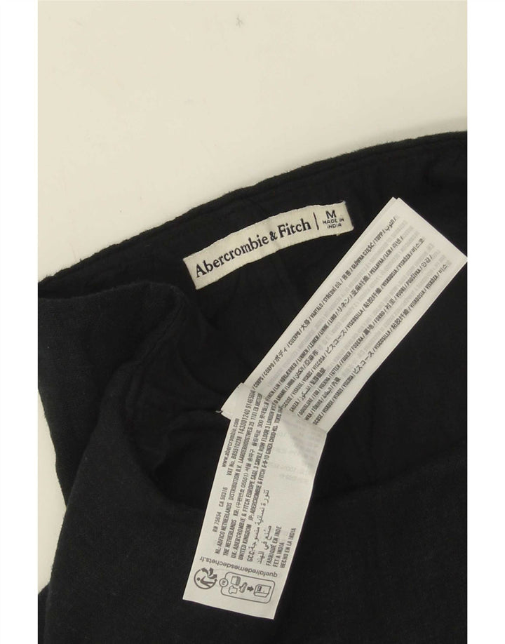 Abercrombie & Fitch Womens Skort UK 12 Medium  Black Linen