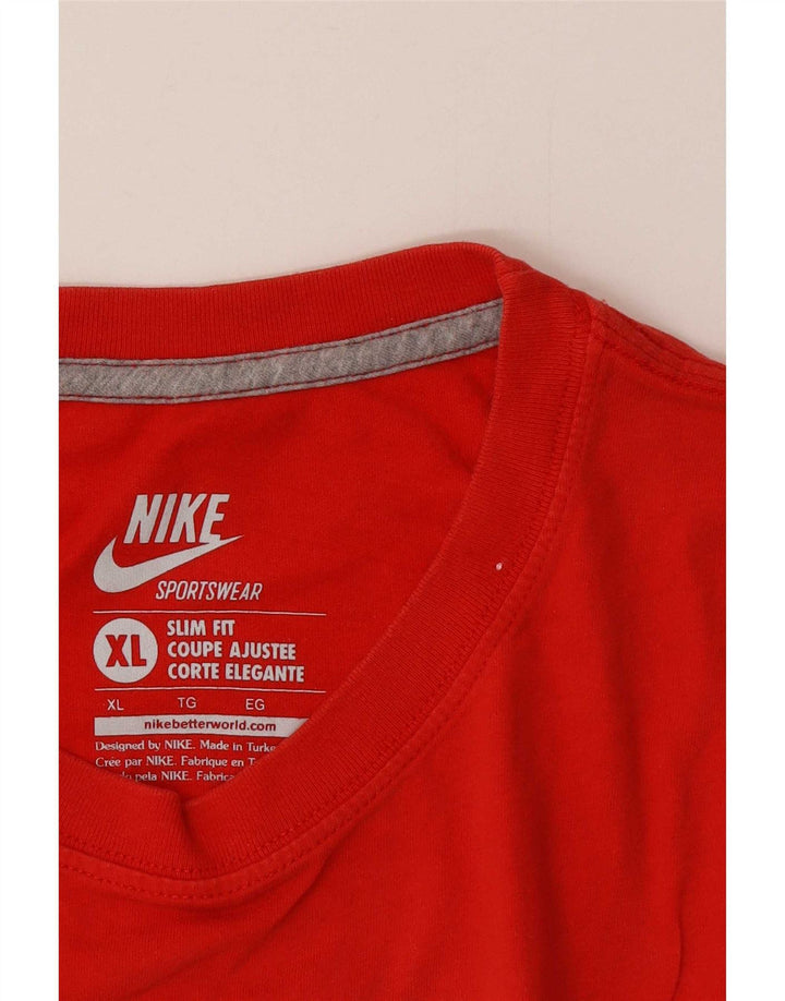 Nike Mens Slim Fit Graphic T-Shirt Top XL Red