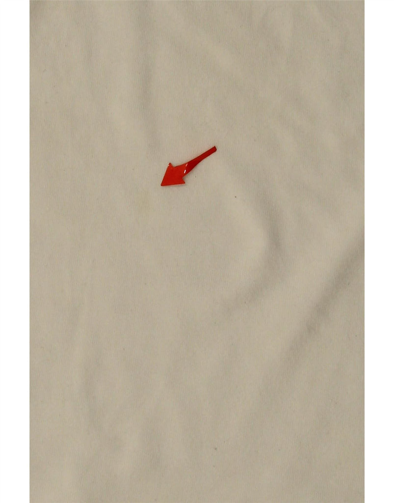 CHAMPION Womens Graphic Vest Top UK 12 Medium Off White Cotton Vintage Champion and Second-Hand Champion from Messina Hembry 