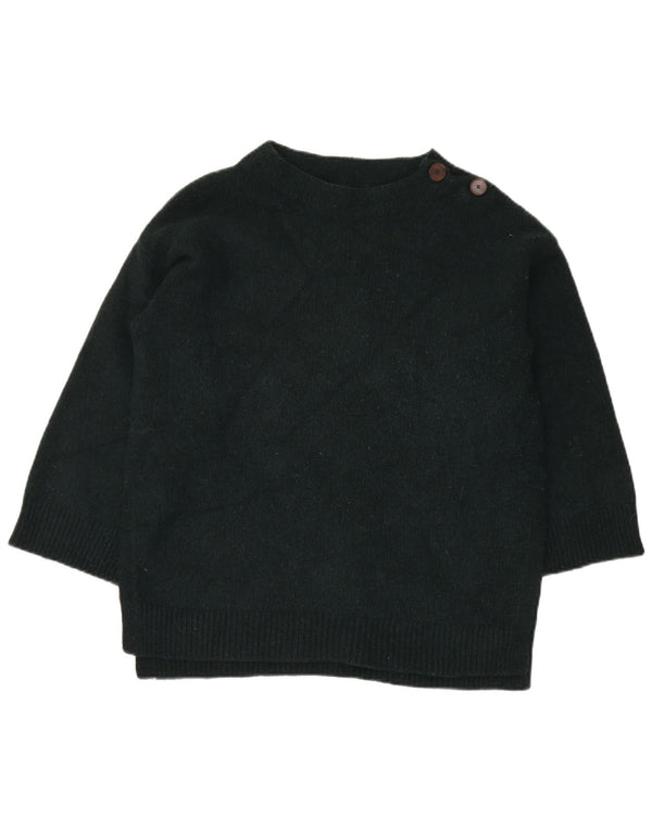 Toast Womens Longline Turtle Neck Jumper Sweater UK 10 Small Green