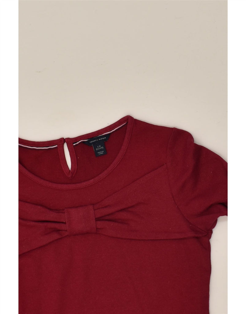 TOMMY HILFIGER Girls A-Line Dress 12-13 Years Large  Red Cotton | Vintage Tommy Hilfiger | Thrift | Second-Hand Tommy Hilfiger | Used Clothing | Messina Hembry 