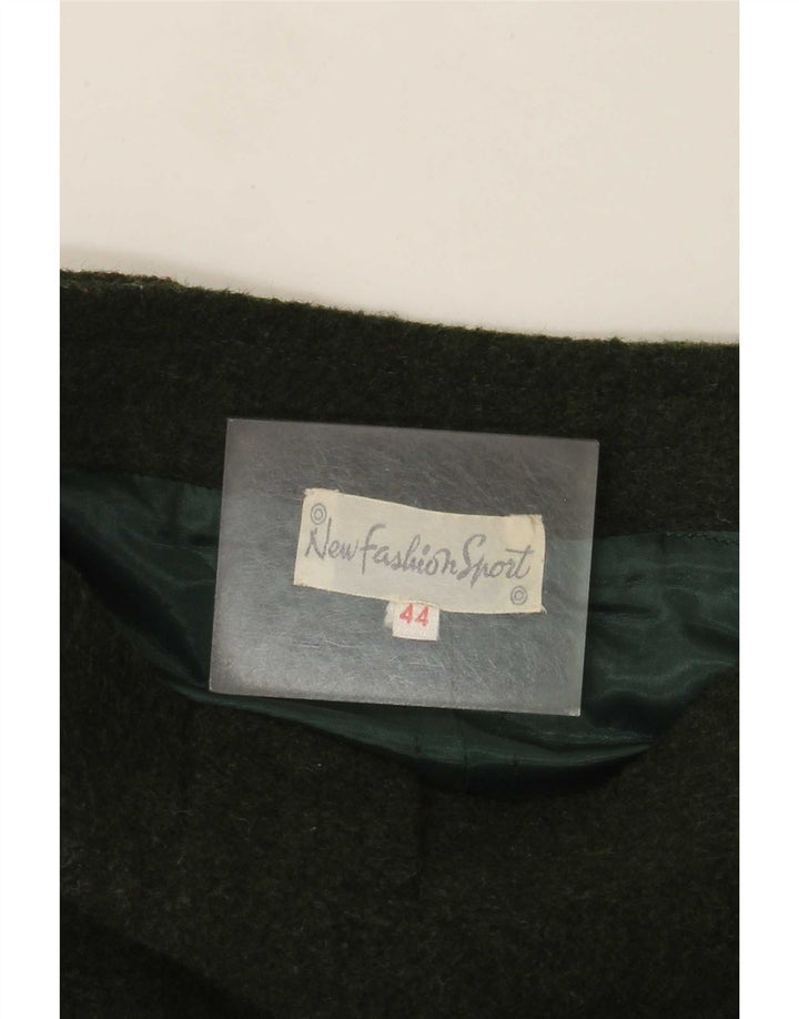 Vintage Womens A-Line Skirt IT 44 Medium W28 Green