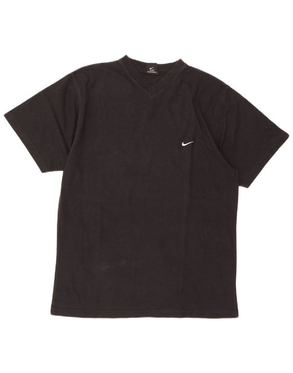 Nike Mens T-Shirt Top UK 42/44 Large Black Cotton