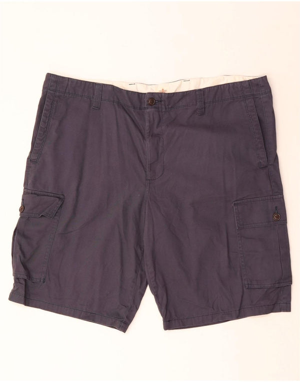 Dockers Mens Cargo Shorts W42 2XL Navy Blue Cotton