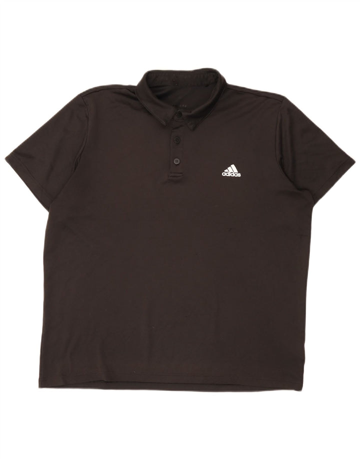 Adidas Mens Climalite Polo Shirt XL Black Polyester