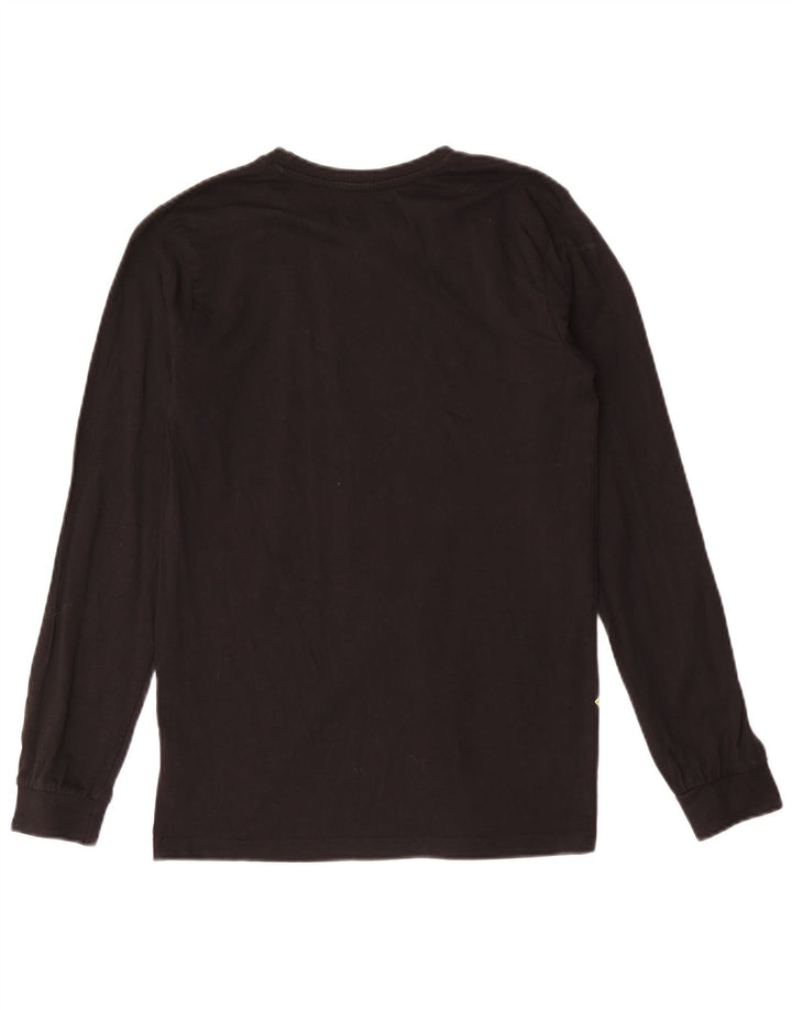 Kappa Boys Graphic Top Long Sleeve 13-14 Years Black Cotton