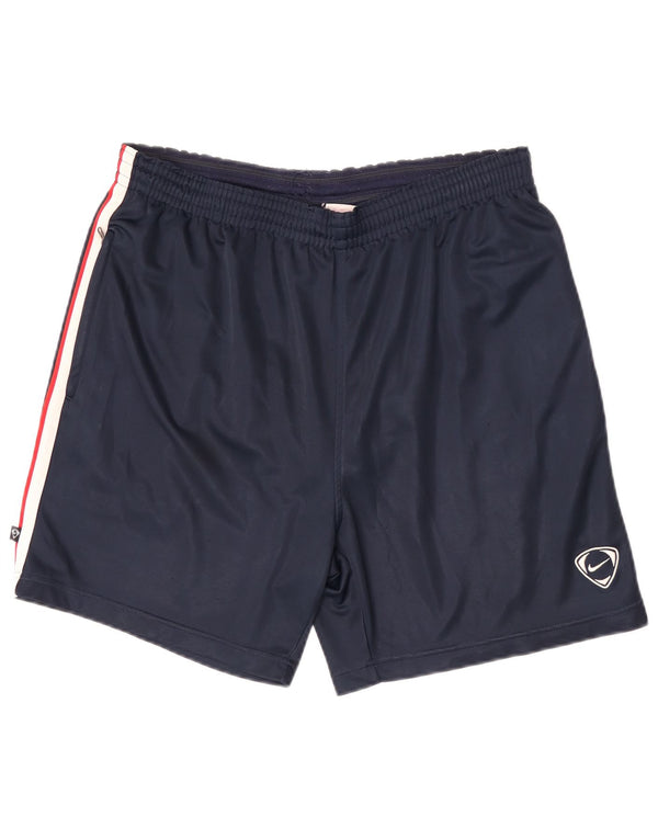 Nike Mens Sport Shorts Large  Navy Blue Colourblock Polyester