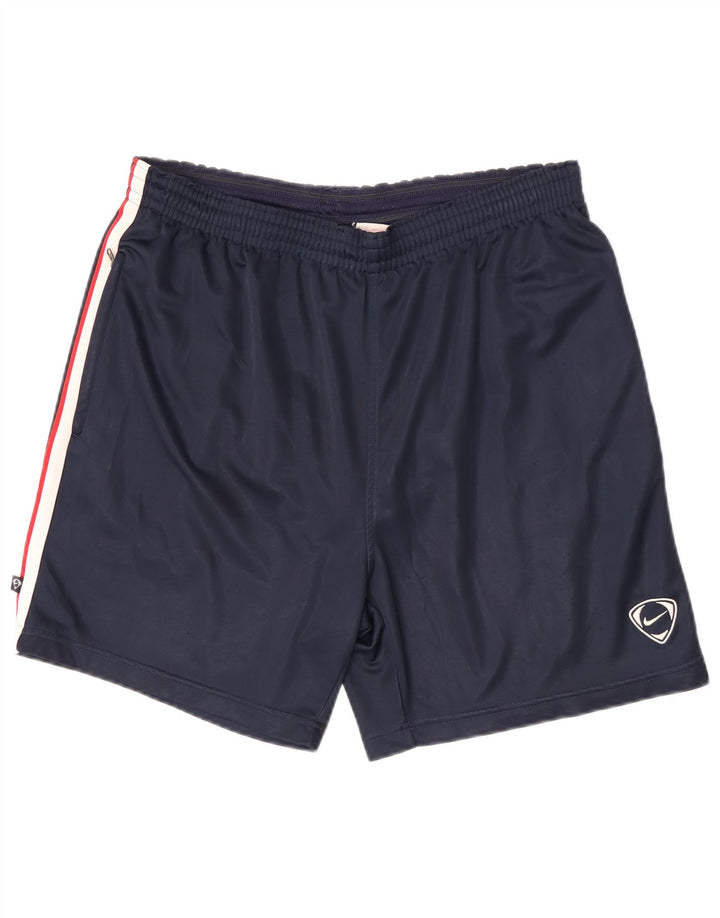 Nike Mens Sport Shorts Large  Navy Blue Colourblock Polyester