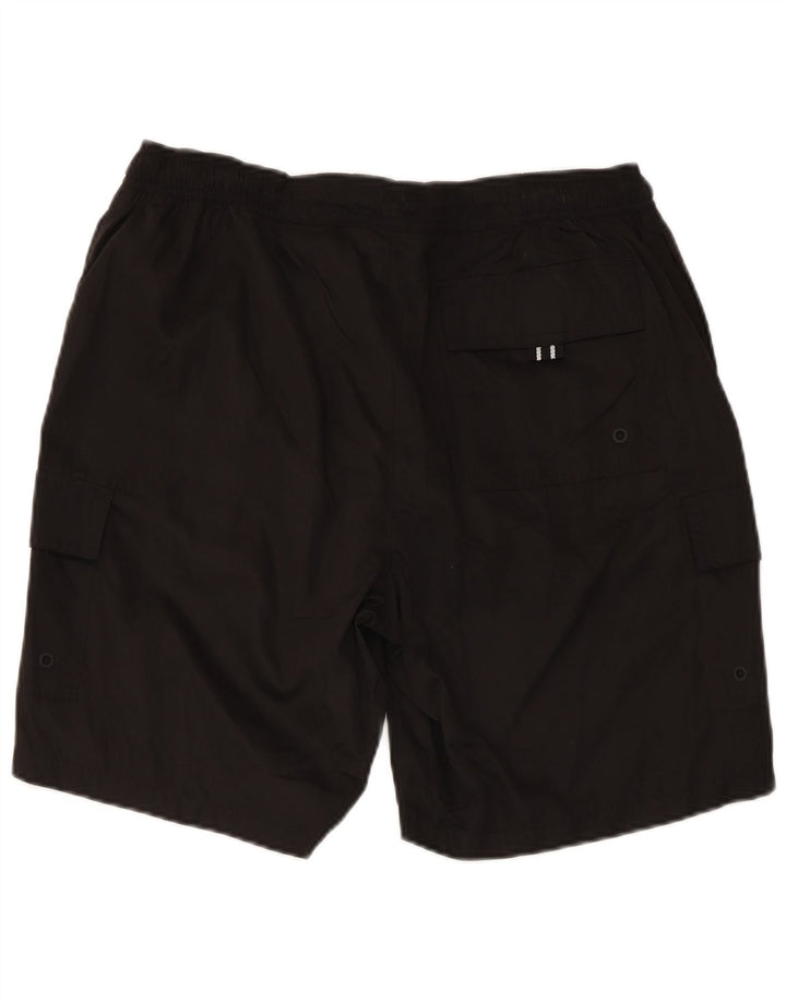 Marks & Spencer Mens Cargo Swimming Shorts Medium Black Polyester