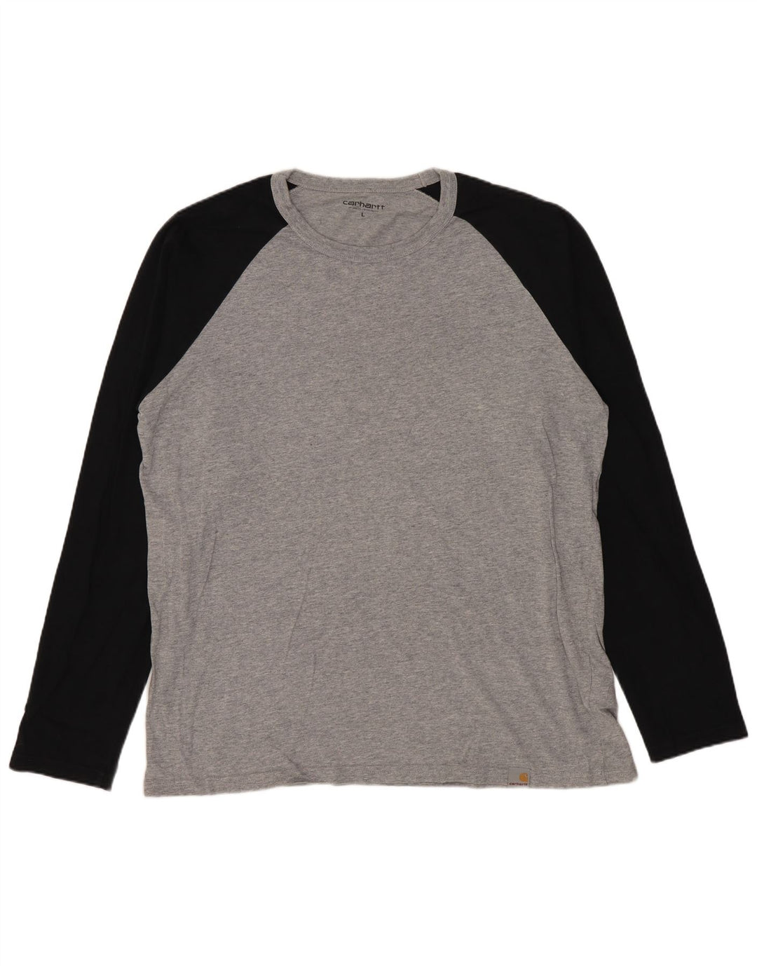 Carhartt Mens Top Long Sleeve Large Grey Colourblock Cotton
