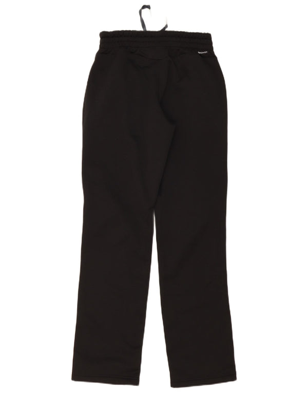 Adidas Womens Climalite Tracksuit Trousers UK 10 Small Black Polyester