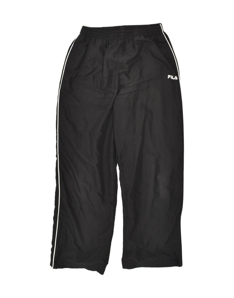 FILA Boys Tracksuit Trousers 11-12 Years Large Black | Vintage Fila | Thrift | Second-Hand Fila | Used Clothing | Messina Hembry 