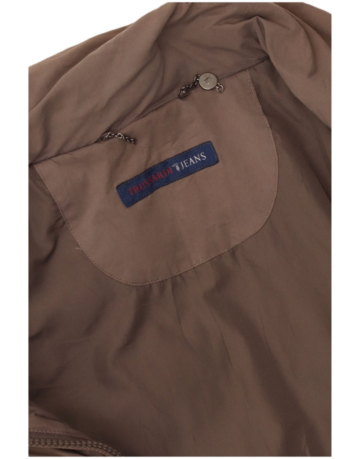 Trussardi Jeans Womens Padded Jacket UK 14 Medium Beige