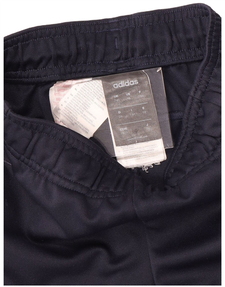ADIDAS Boys Graphic Sport Shorts 7-8 Years Navy Blue
