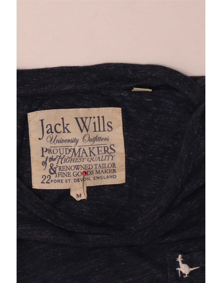 Jack Wills Mens T-Shirt Top Medium Navy Blue Flecked Cotton