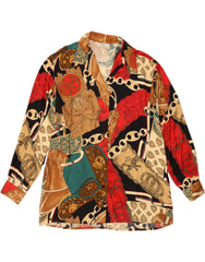 EMMANUEL SCHVILI Womens Oversized Shirt Blouse IT 40 Small Multicoloured