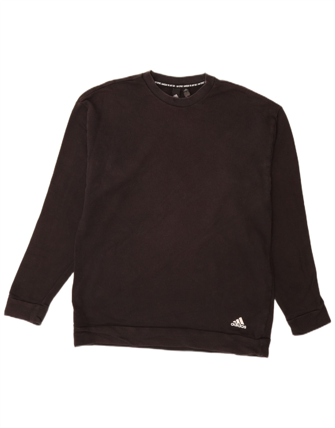 ADIDAS Mens Sweatshirt Jumper Large Black Cotton