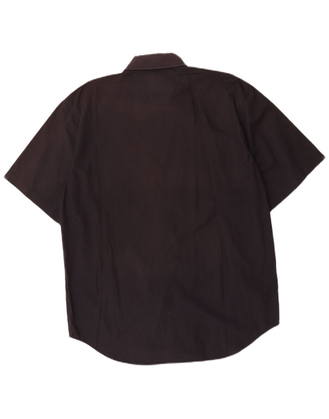 Wrangler Mens Short Sleeve Shirt XL Brown Cotton