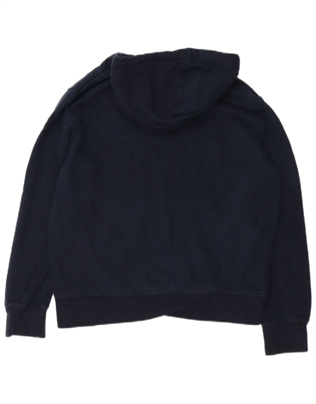 Marks & Spencer Womens Hoodie Jumper Medium Navy Blue Cotton