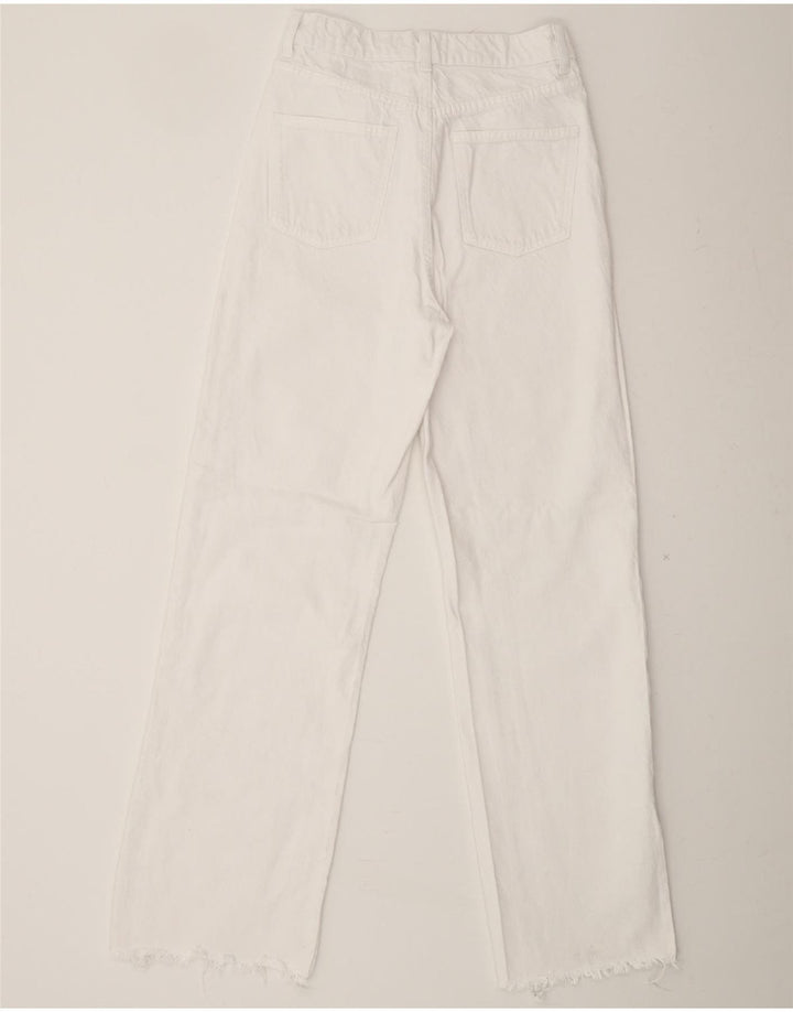 ZARA Womens Straight Jeans EU 36 XS W26 L31 White Vintage Zara and Second-Hand Zara from Messina Hembry 