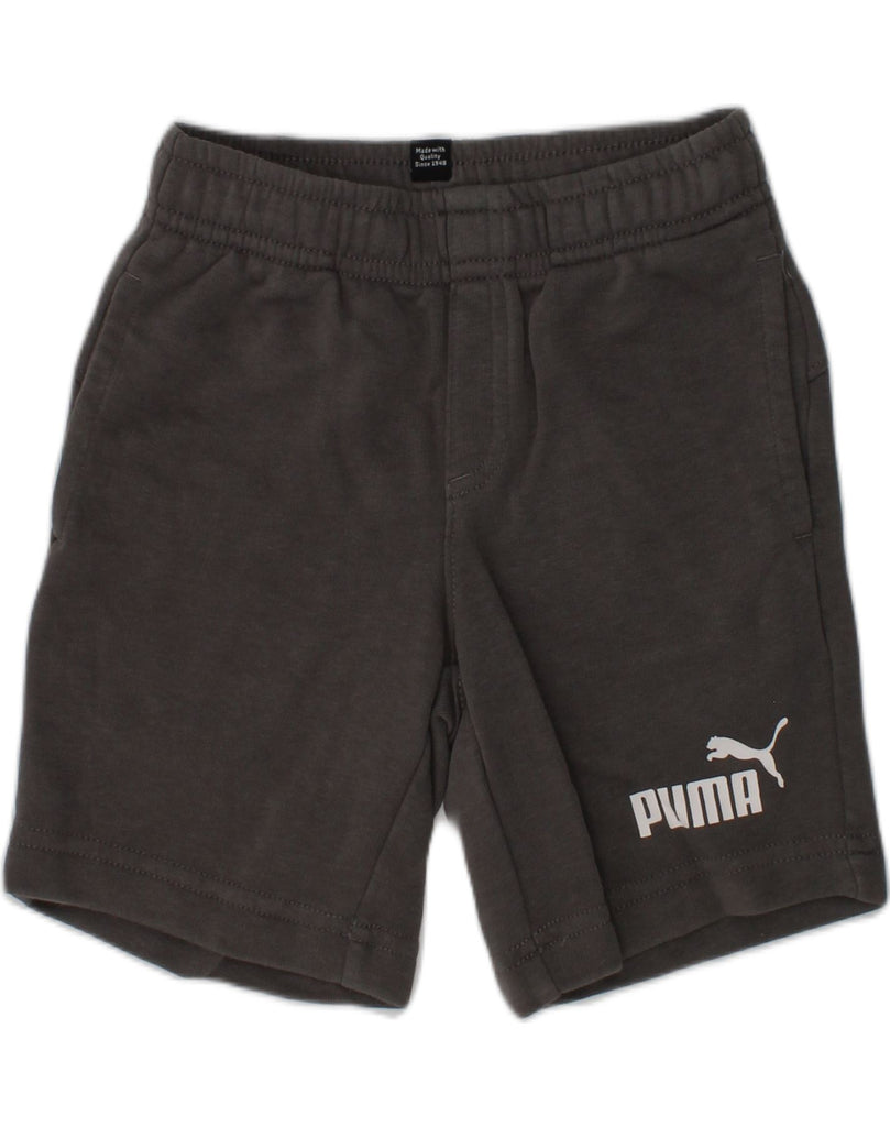 PUMA Boys Sport Shorts 3-4 Years Grey Cotton | Vintage Puma | Thrift | Second-Hand Puma | Used Clothing | Messina Hembry 