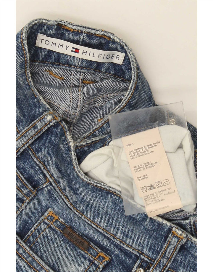 Tommy Hilfiger Womens Distressed Straight Jeans US 4 Small W26 L33 Blue