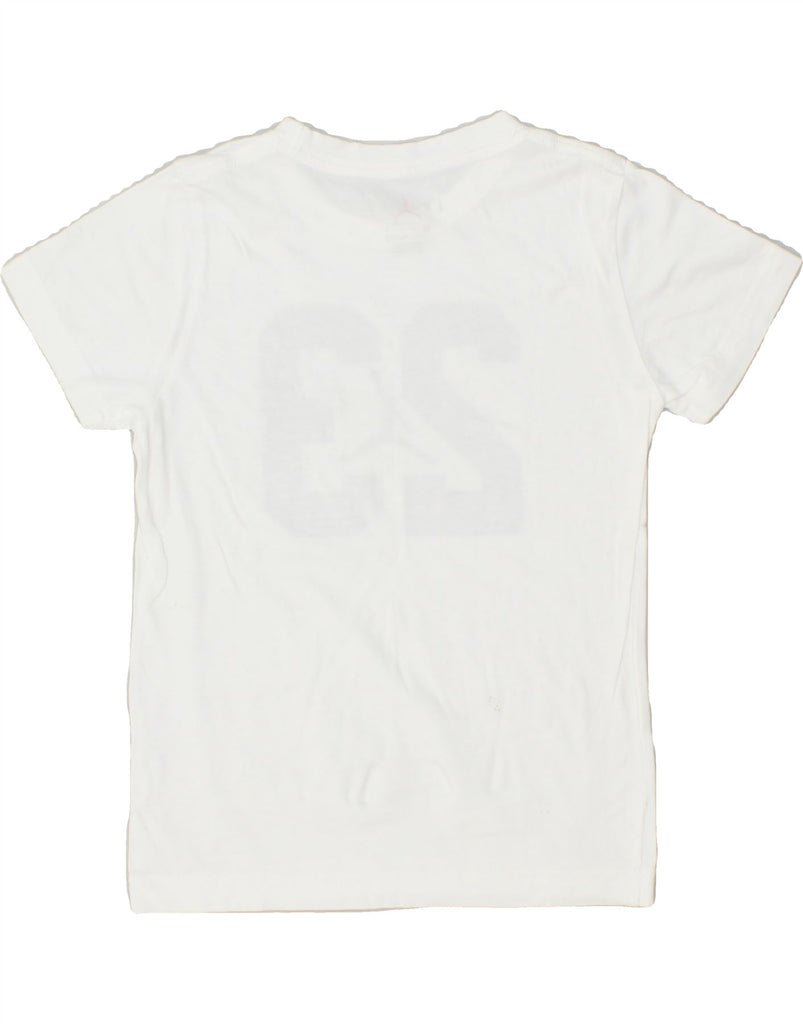 JORDAN Boys Graphic T-Shirt Top 5-6 Years White Cotton | Vintage Jordan | Thrift | Second-Hand Jordan | Used Clothing | Messina Hembry 