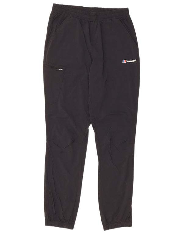 Berghaus Girls High Waist Cargo Trousers 12-13 Years W28 L28 Black Nylon