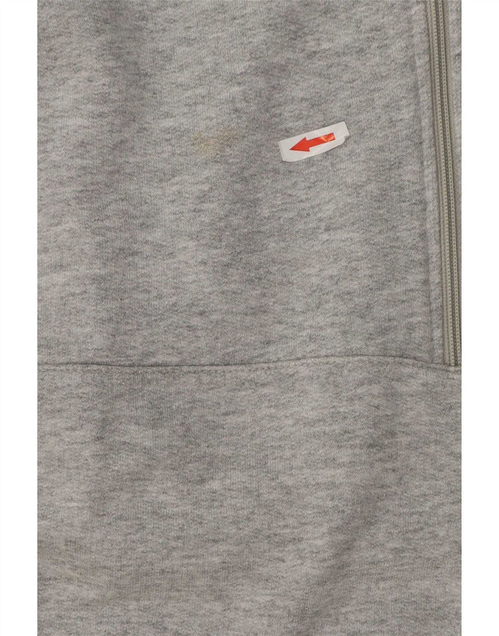 Vintage Mens Zip Neck Sweatshirt Jumper XL Grey