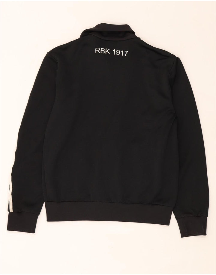 Adidas Mens Graphic Tracksuit Top Jacket Medium Black Polyester