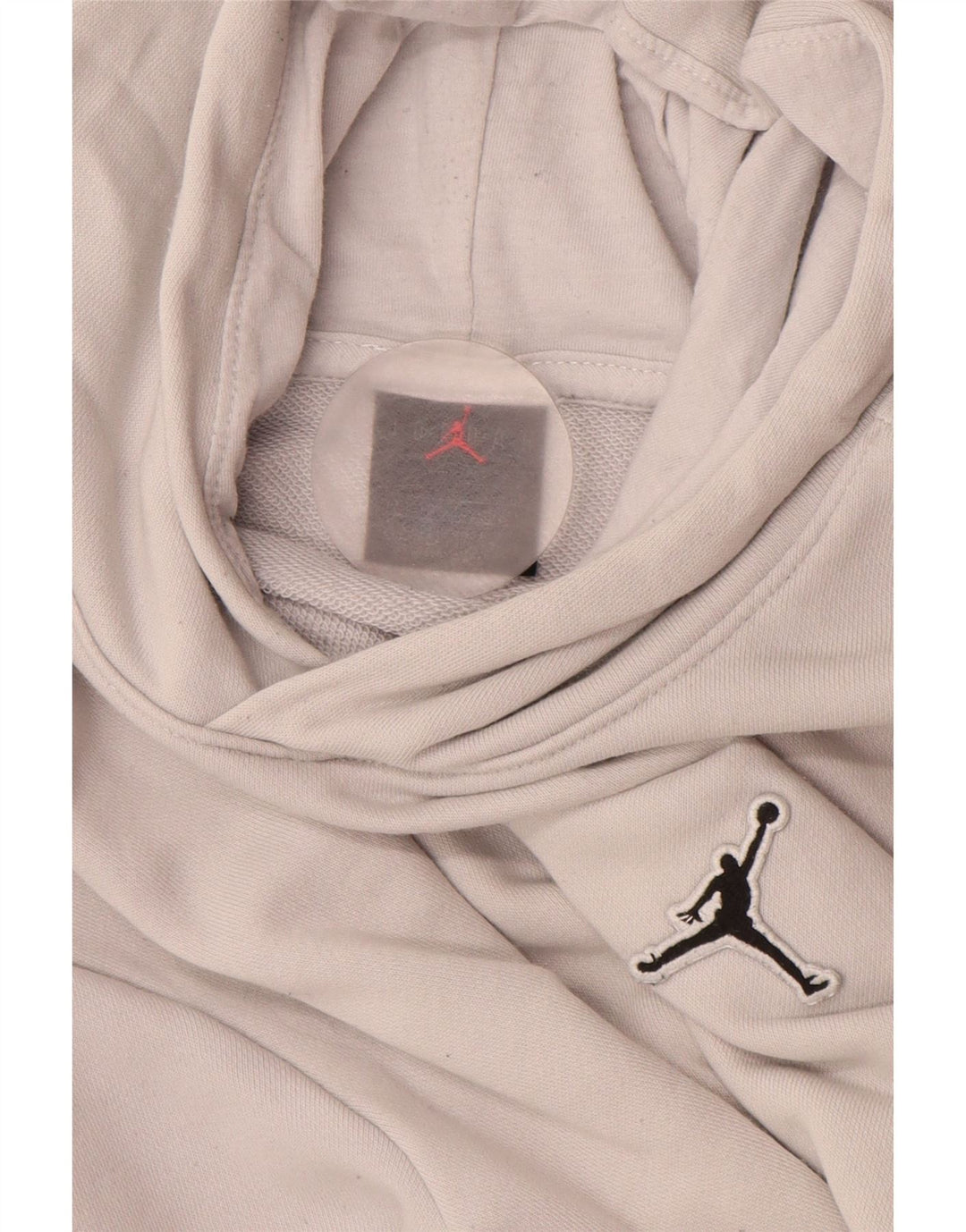 JORDAN Boys Hoodie Jumper 12-13 Years Large  Grey Cotton