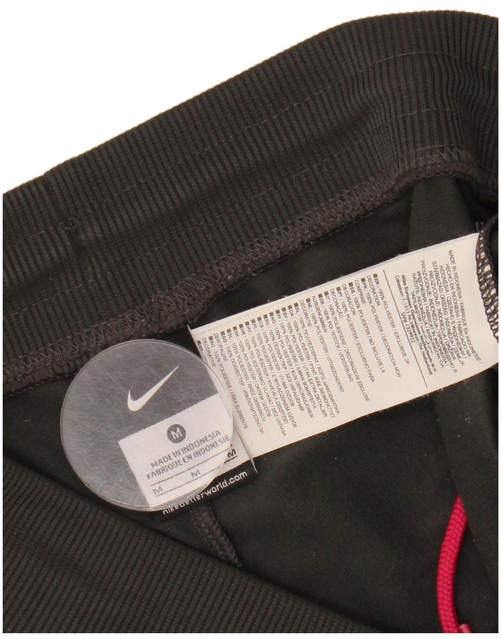 NIKE Womens Tracksuit Trousers Joggers UK 14 Medium  Grey Polyester