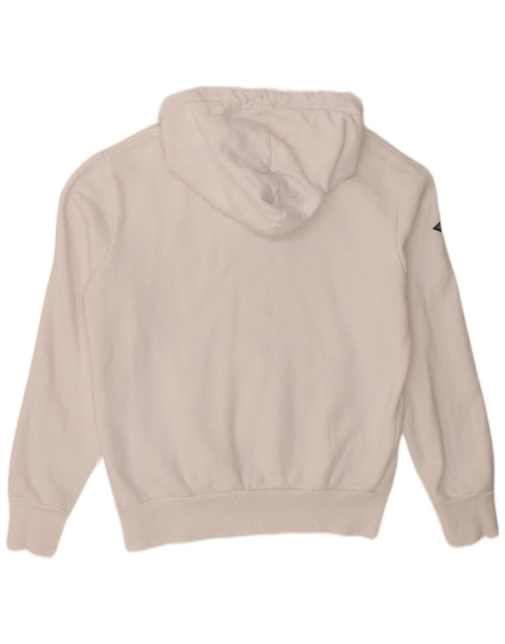 Superdry Mens Graphic Hoodie Jumper Large White Cotton