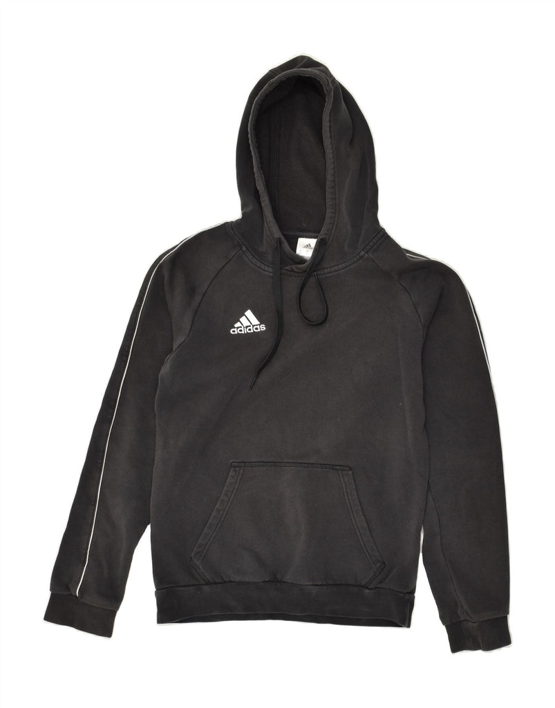 ADIDAS Mens Hoodie Jumper XS Black Cotton | Vintage Adidas | Thrift | Second-Hand Adidas | Used Clothing | Messina Hembry 