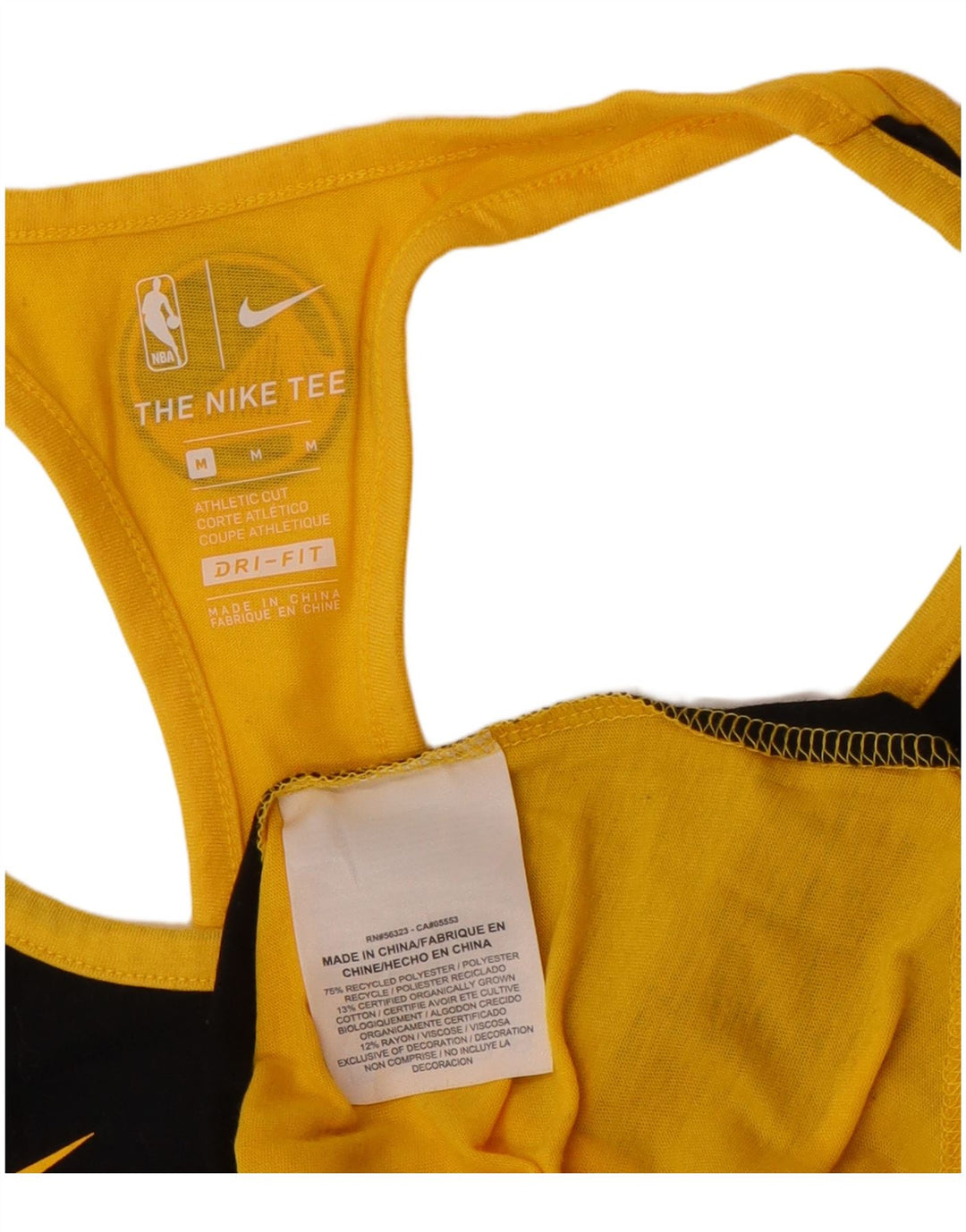 NIKE Womens Golden State Warriors Graphic Vest Top UK 12 Medium Black