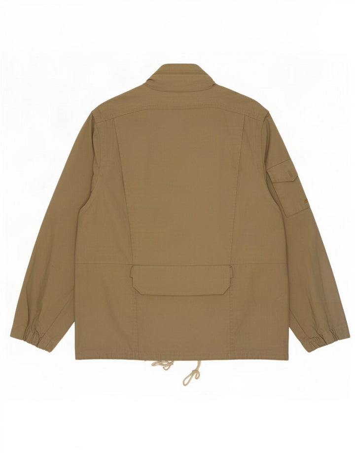 Vintage Mens Hooded Utility Jacket UK 40 Large Beige