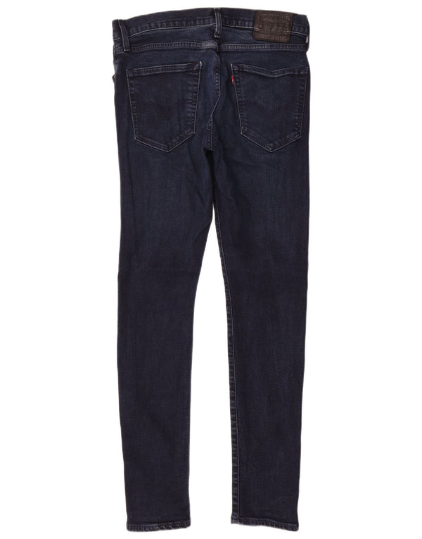 Levi's Mens Skinny Tapered Jeans W34 L32 Navy Blue Cotton