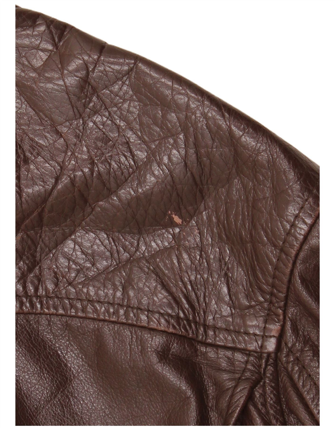 Vintage Mens Leather Jacket IT 50 Large Brown Leather