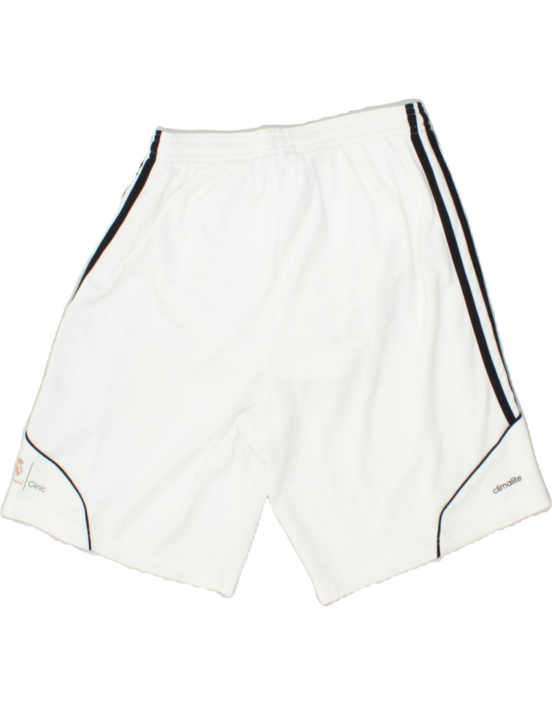 ADIDAS Boys Climalite Sport Shorts 13-14 Years White Polyester | Vintage Adidas | Thrift | Second-Hand Adidas | Used Clothing | Messina Hembry 