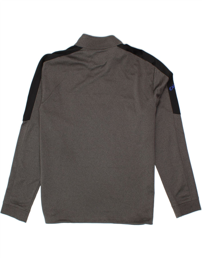 CALLAWAY Mens Zip Neck Pullover Tracksuit Top 2XL Grey Colourblock Vintage Callaway and Second-Hand Callaway from Messina Hembry 