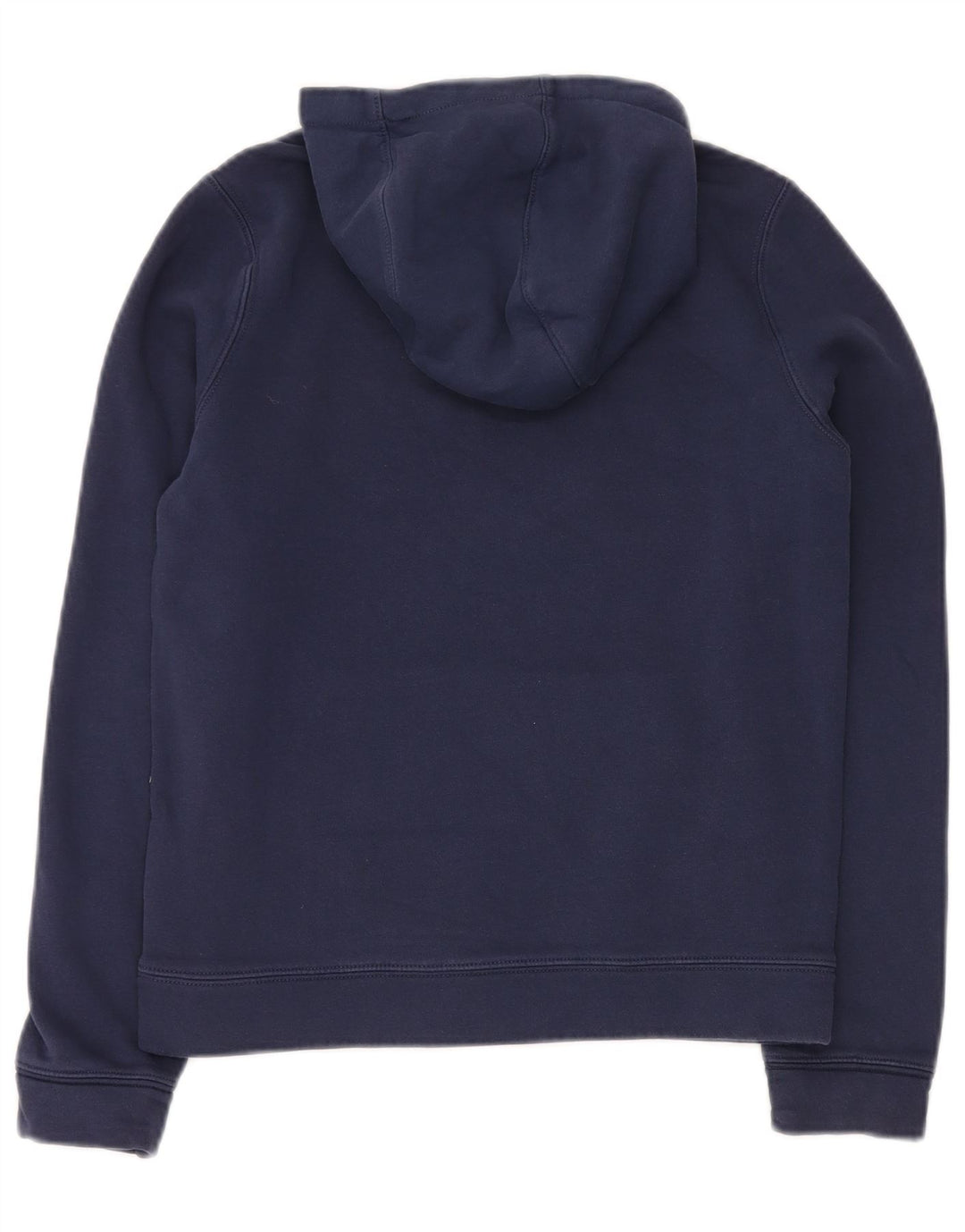 NIKE Boys Graphic Hoodie Jumper 12-13 Years Large Navy Blue Cotton