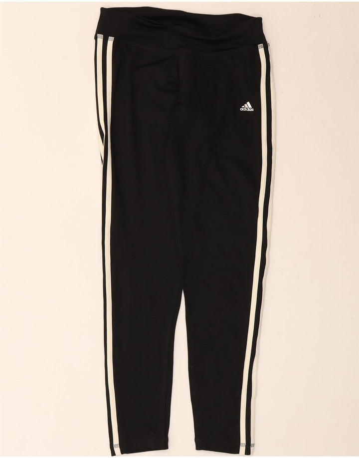 Adidas Womens Climalite Leggings UK 8/10 Small Black Polyester