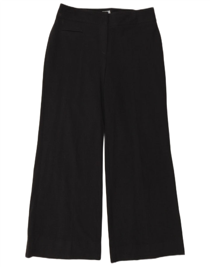 Oasis Womens Wide Leg Suit Trousers UK 10 Small W30 L30 Grey Polyester