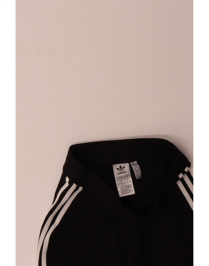 ADIDAS Womens Leggings UK 8/10 Small  Black Cotton