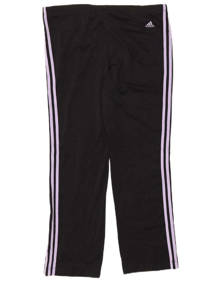 ADIDAS Womens Tracksuit Trousers UK 14 Medium  Black