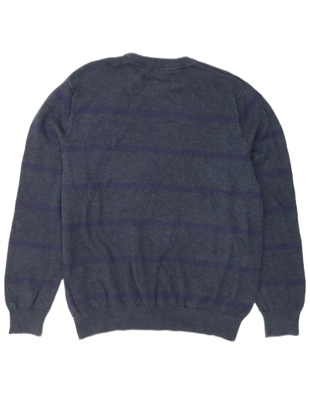 Chaps Mens Crew Neck Jumper Sweater XL Navy Blue Cotton