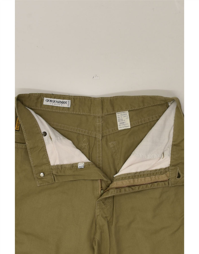 ARMANI JUNIOR Boys Slim Jeans 12-13 Years W26 L30 Green Cotton | Vintage Armani Junior | Thrift | Second-Hand Armani Junior | Used Clothing | Messina Hembry 